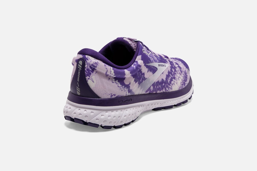 Brooks Ghost 13 Road Loopschoenen Dames - Paars/Zilver/Zwart - 623817BIR